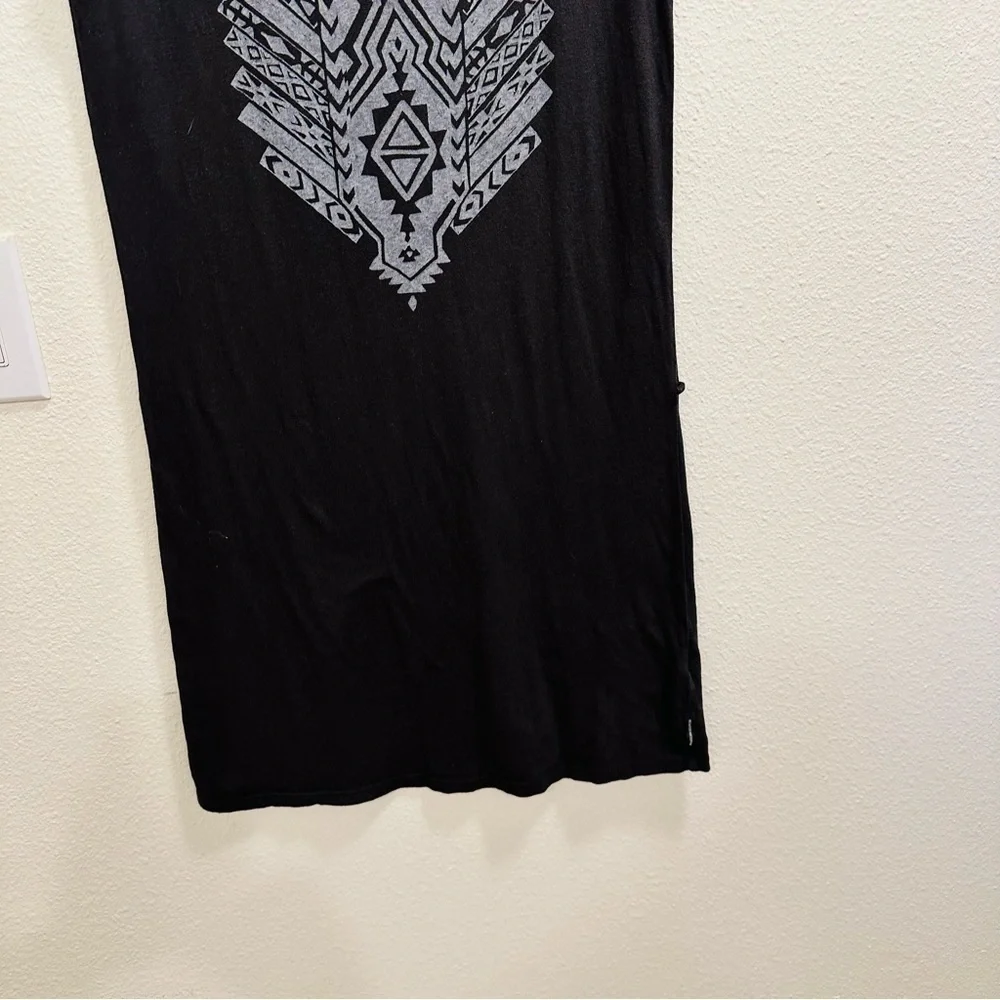 Maison Scotch Tee Dress - Black Aztec Print - Cap Sleeves Size 6 - Picture 6 of 13